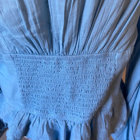 Free People flowy sleeve button down top - Picture 5 of 7